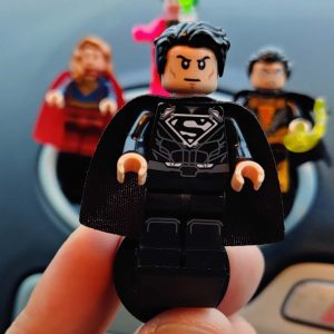 Alternative view of Black Superman Henry Cavill Car Air Vent Freshener