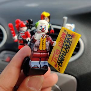 Alternative view of Joker Joaquin Phoenix Sign Spinner Car Air Vent Freshener