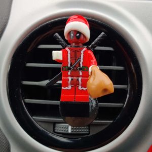 Deadpool Santa Car Air Vent Freshener